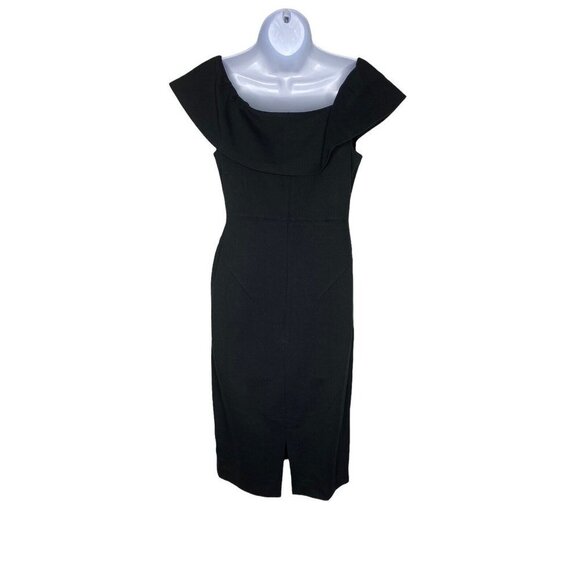 Love X Design Woman’s Black Bodycon‎ Off Shoulder Little Black Dress Size M - Picture 3 of 6